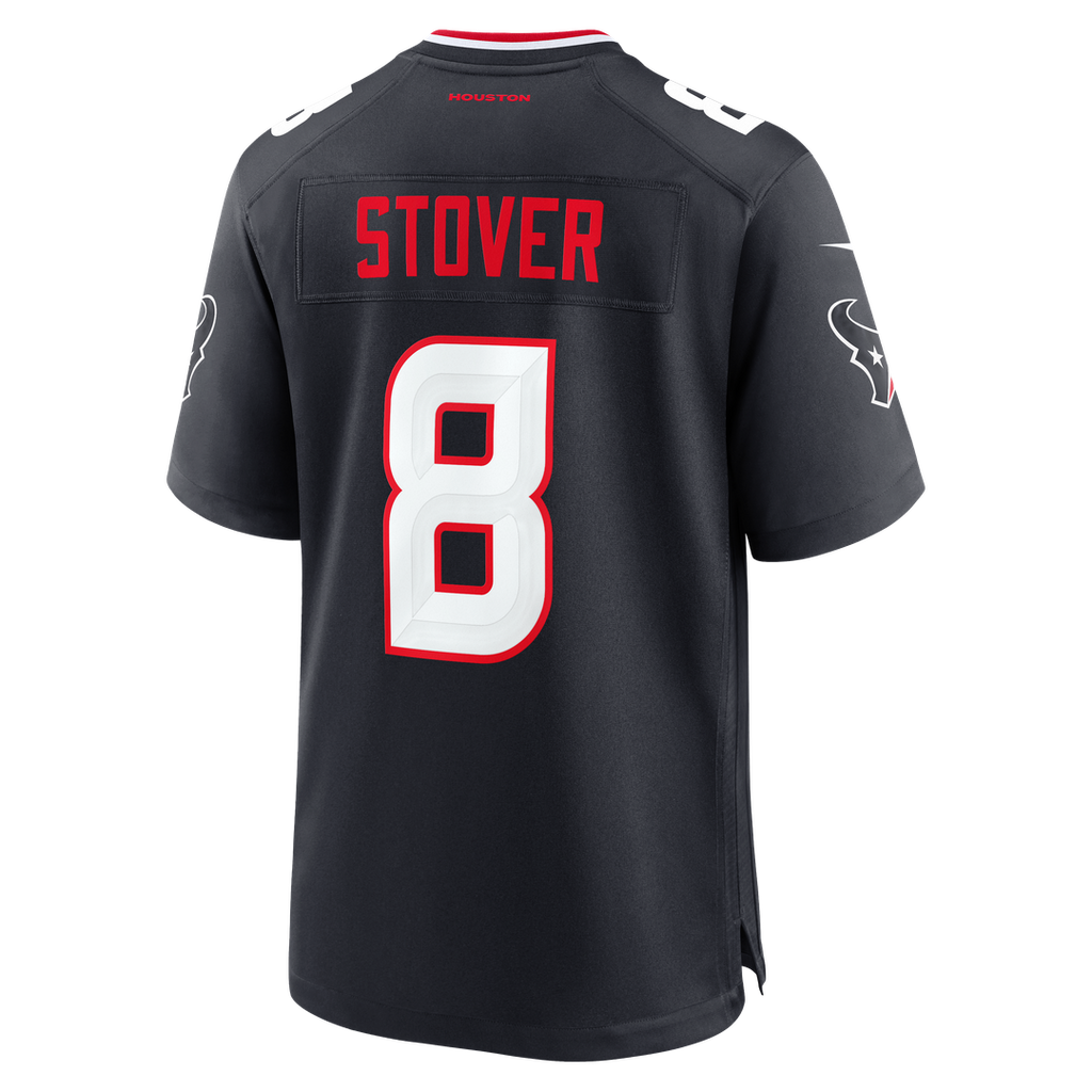 Cade Stover Houston Texans Navy Team Game Jersey