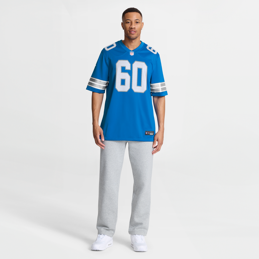 Graham Glasgow Detroit Lions Blue Team Game Jersey