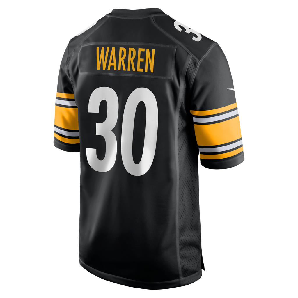 Jaylen Warren Pittsburgh Steelers Black Game Player Jersey