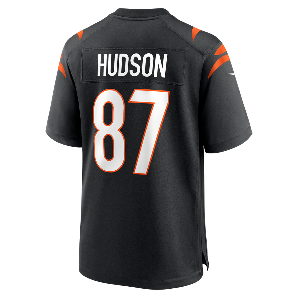 Tanner Hudson Cincinnati Bengals Black Home Game Player Jersey