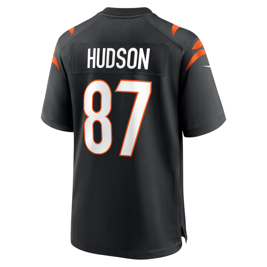Tanner Hudson Cincinnati Bengals Black Home Game Player Jersey