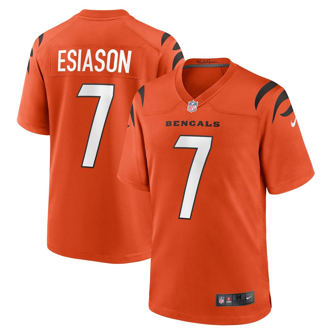 Boomer Esiason Cincinnati Bengals Orange Retired Player Alternate Game Jersey