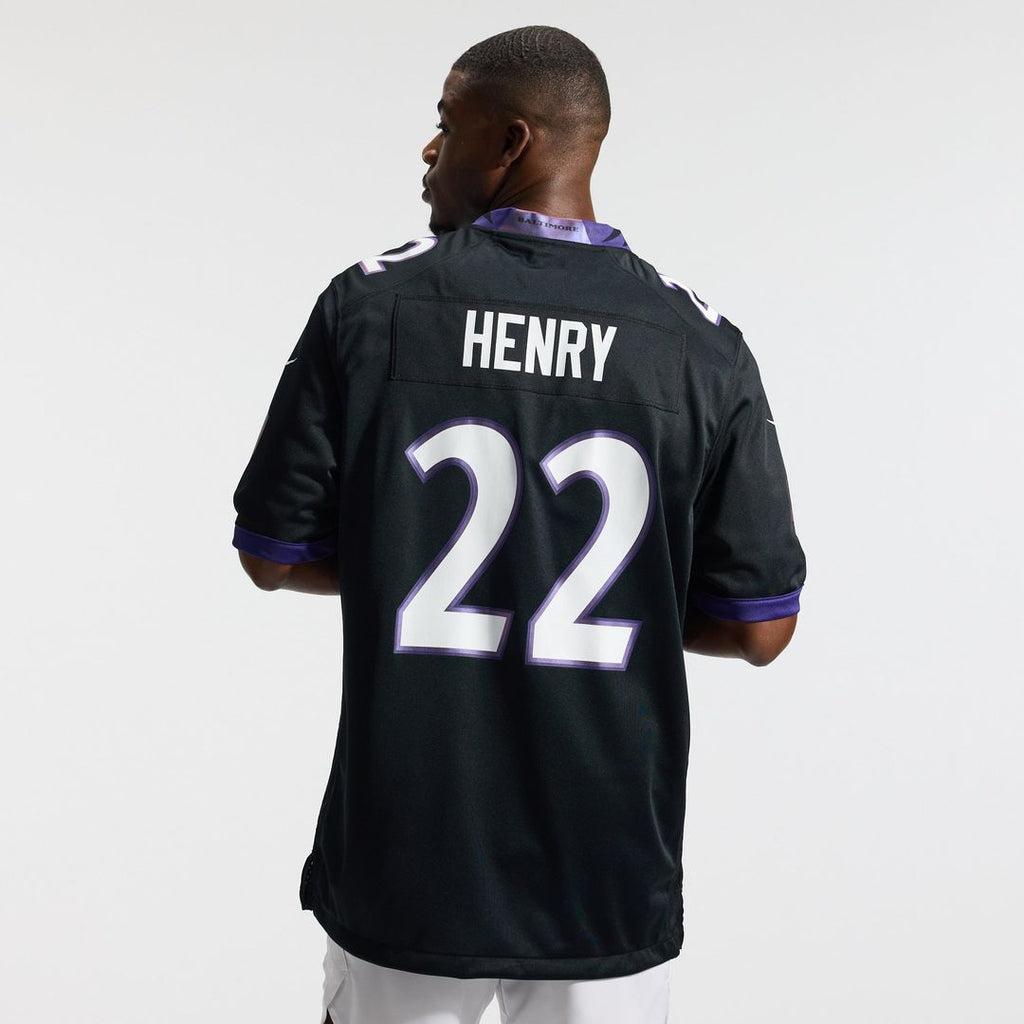 Derrick Henry Baltimore Ravens Black Alternate Game Jersey