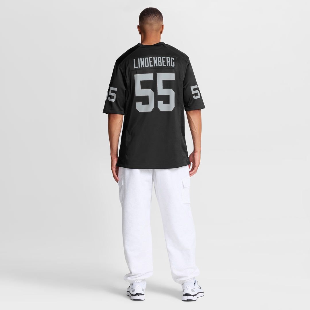 Cody Lindenberg Las Vegas Raiders Black Team Game Jersey