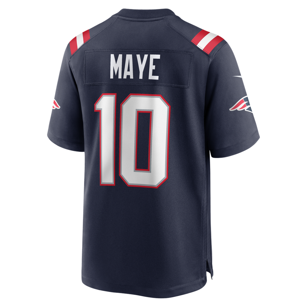 Drake Maye New England Patriots White Player Game Jersey