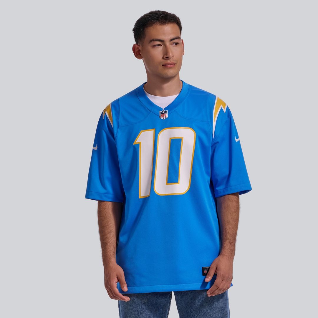 Justin Herbert Los Angeles Chargers Gold Alternate Charger Power Game Player Jersey