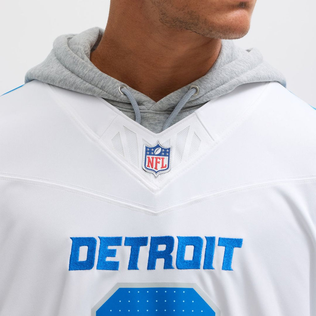 Jahmyr Gibbs Detroit Lions White Vapor F.U.S.E. Limited Jersey