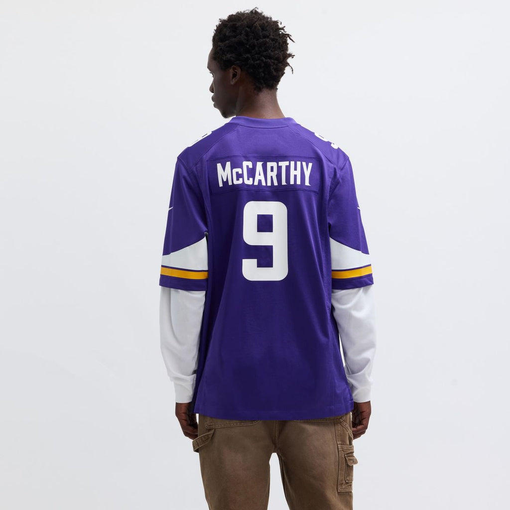 J.J. McCarthy Minnesota Vikings Purple Player Game Jersey