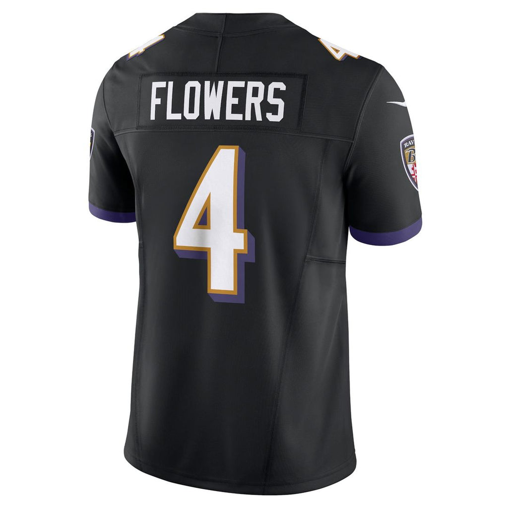 Zay Flowers Baltimore Ravens Black Alternate Vapor F.U.S.E. Limited Jersey