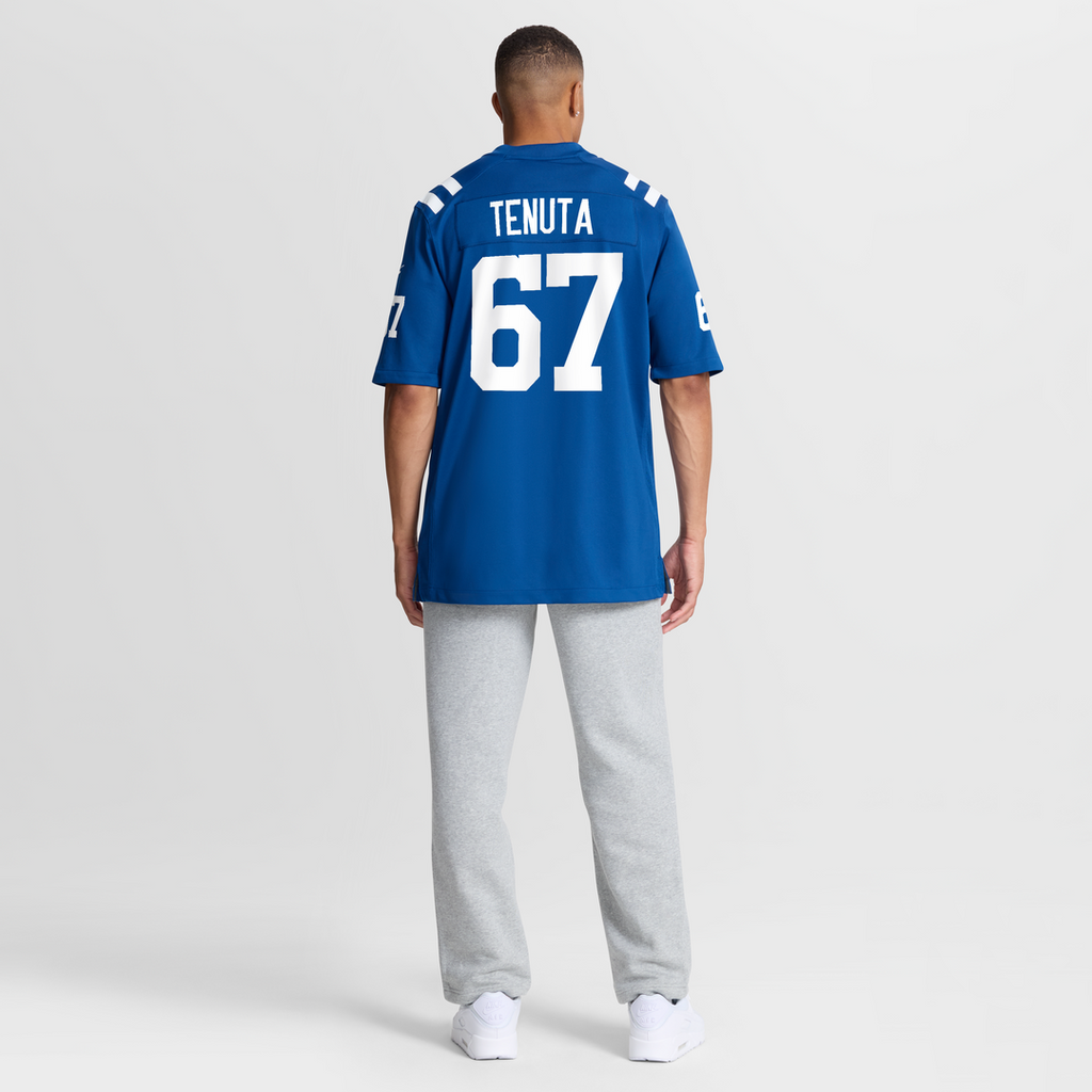 Luke Tenuta Indianapolis Colts Royal Team Game Jersey