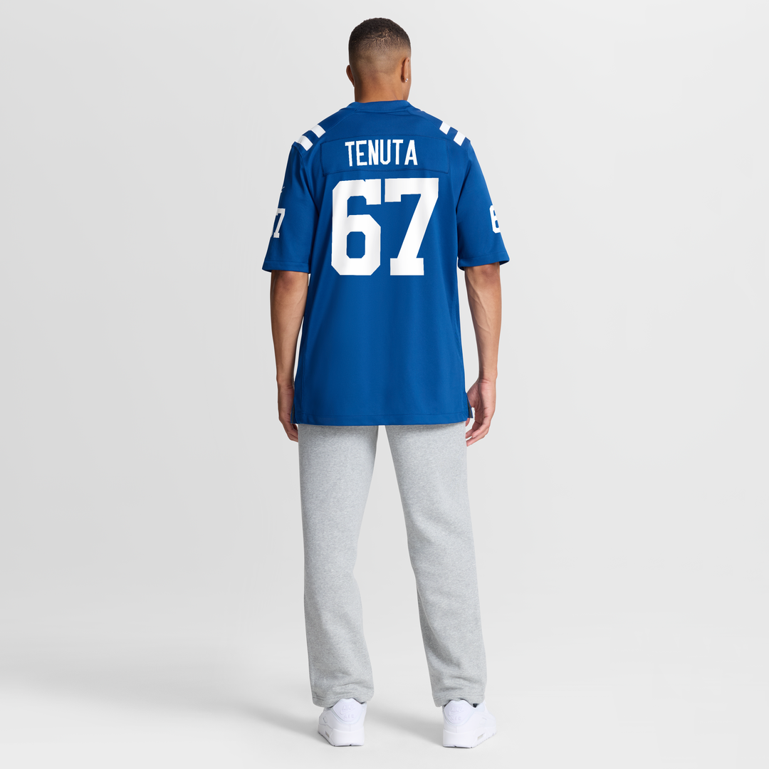 Luke Tenuta Indianapolis Colts Royal Team Game Jersey