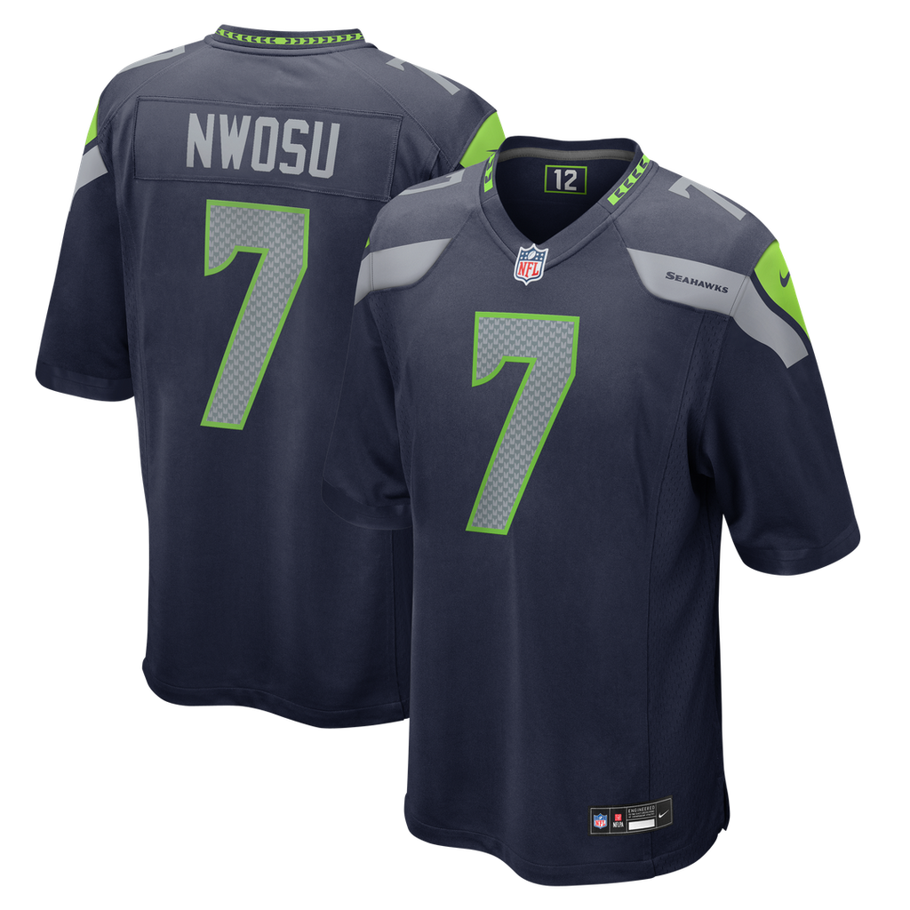 Uchenna Nwosu Seattle Seahawks College Navy Team Game Jersey