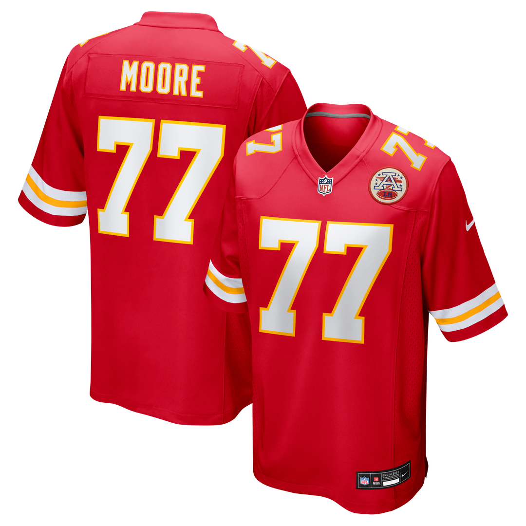 Jaylon Moore Kansas City Chiefs Red Team Game Jersey