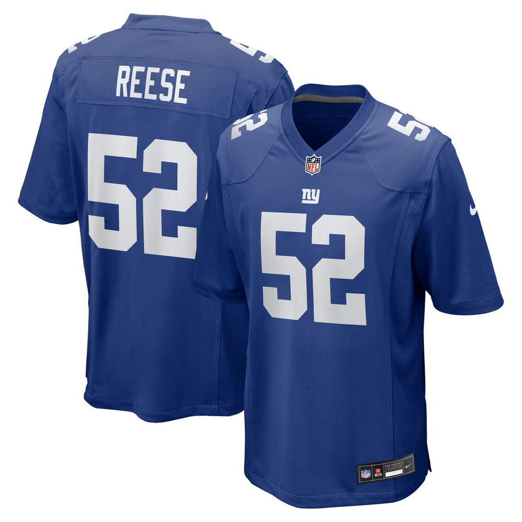 Arvell Reese New York Giants Royal Team Game Jersey
