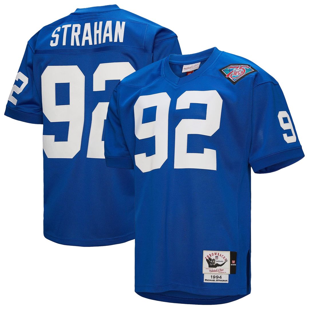 Michael Strahan New York Giants 1994 Royal Authentic Throwback Retired Player Jersey