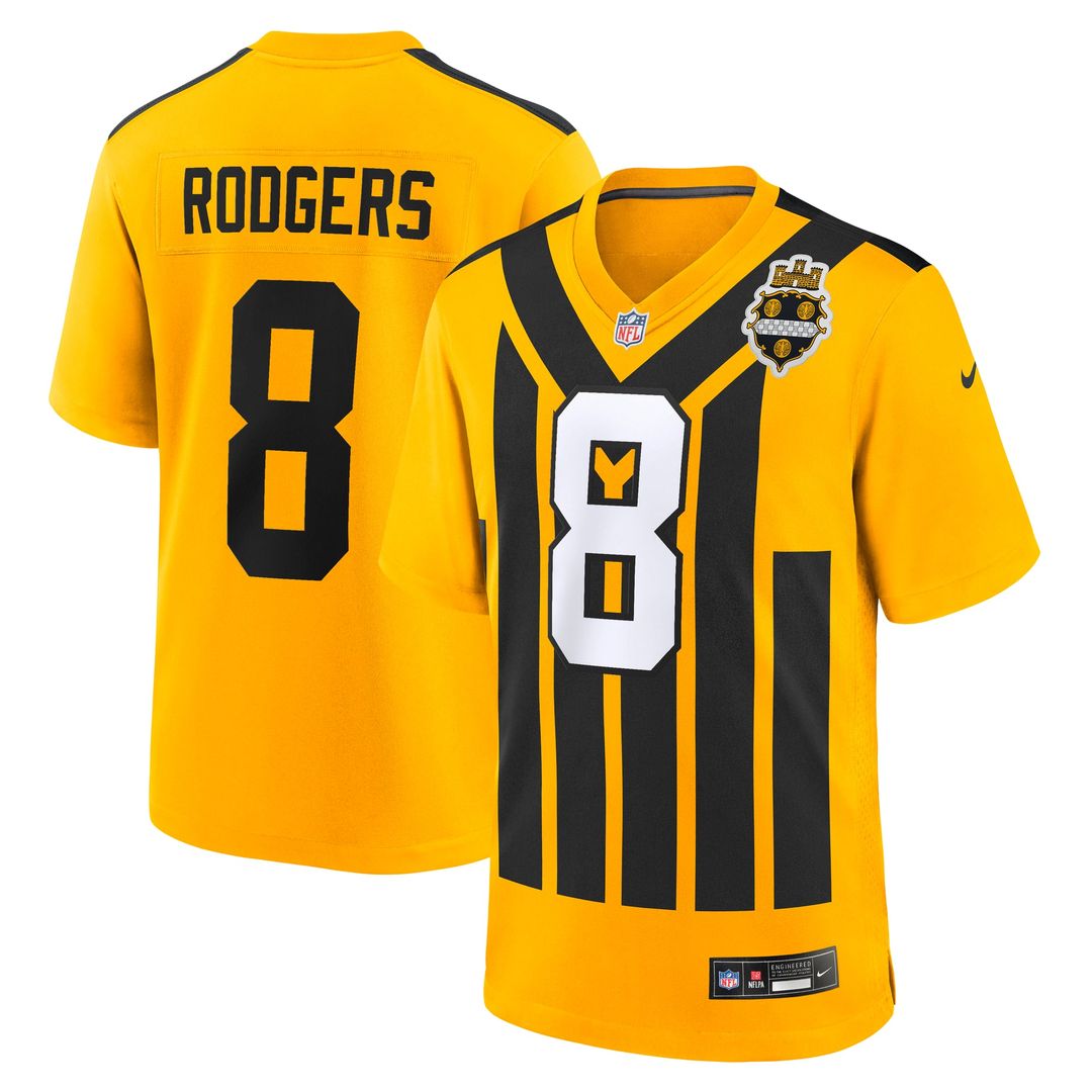Aaron Rodgers Pittsburgh Steelers Black Game Jersey