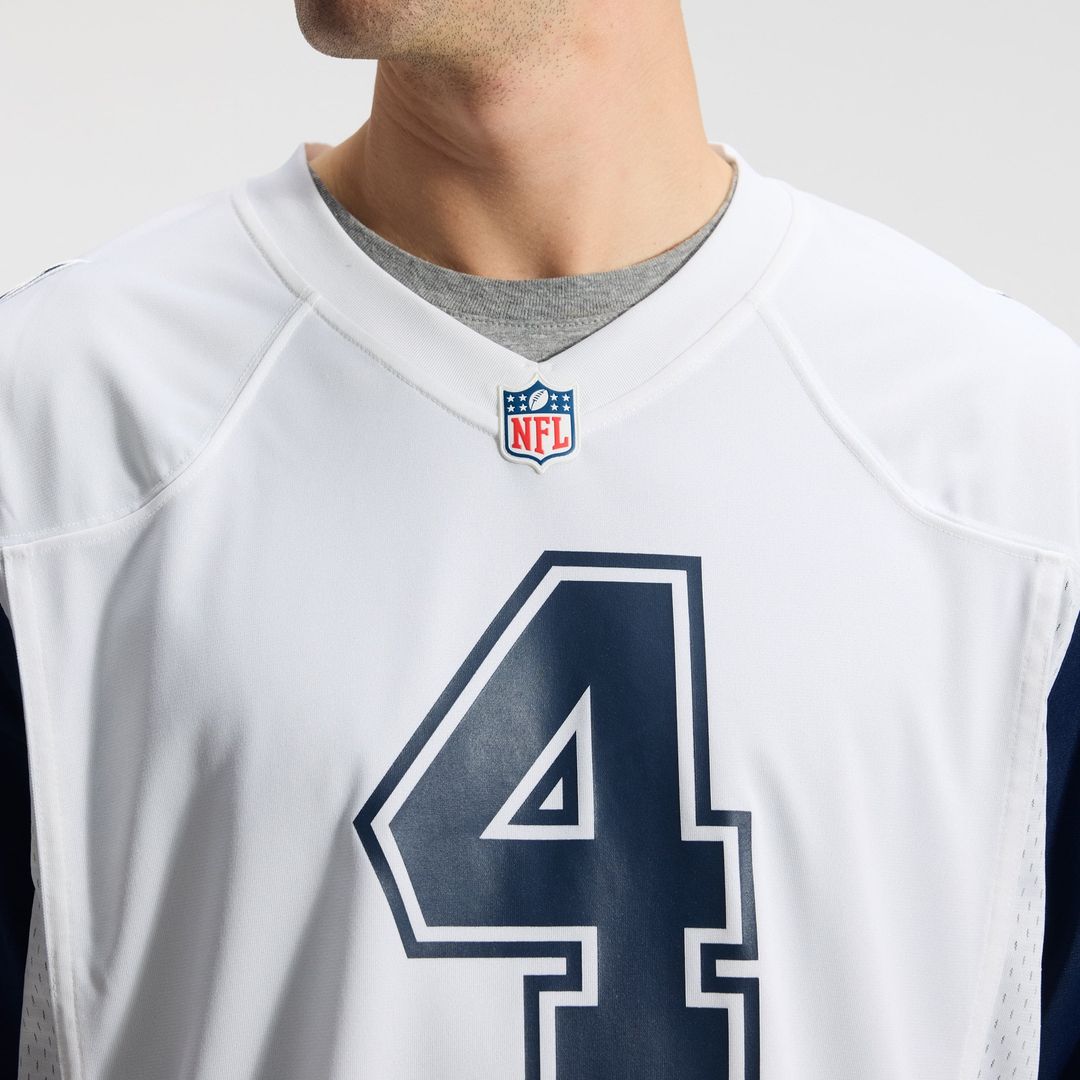 Dak Prescott Dallas Cowboys White Alternate Game Team Jersey