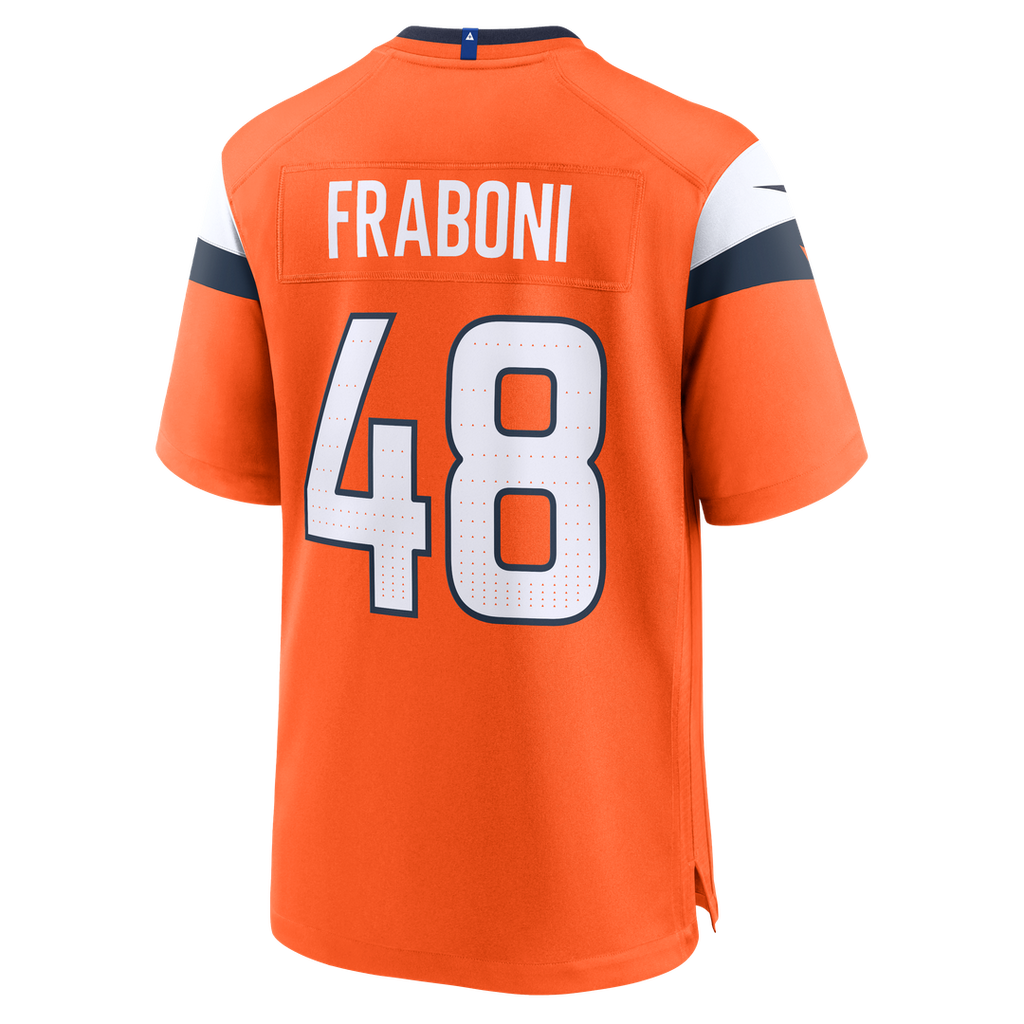Mitchell Fraboni Denver Broncos Orange Team Game Jersey