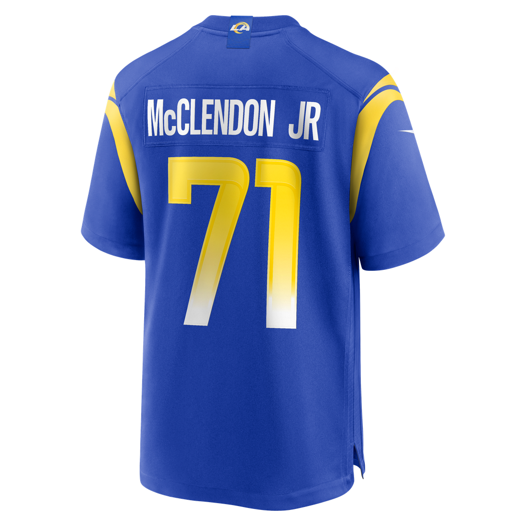 Warren McClendon Jr. Los Angeles Rams Royal Team Game Jersey