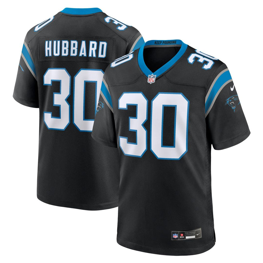 Chuba Hubbard Carolina Panthers Black Team Game Jersey