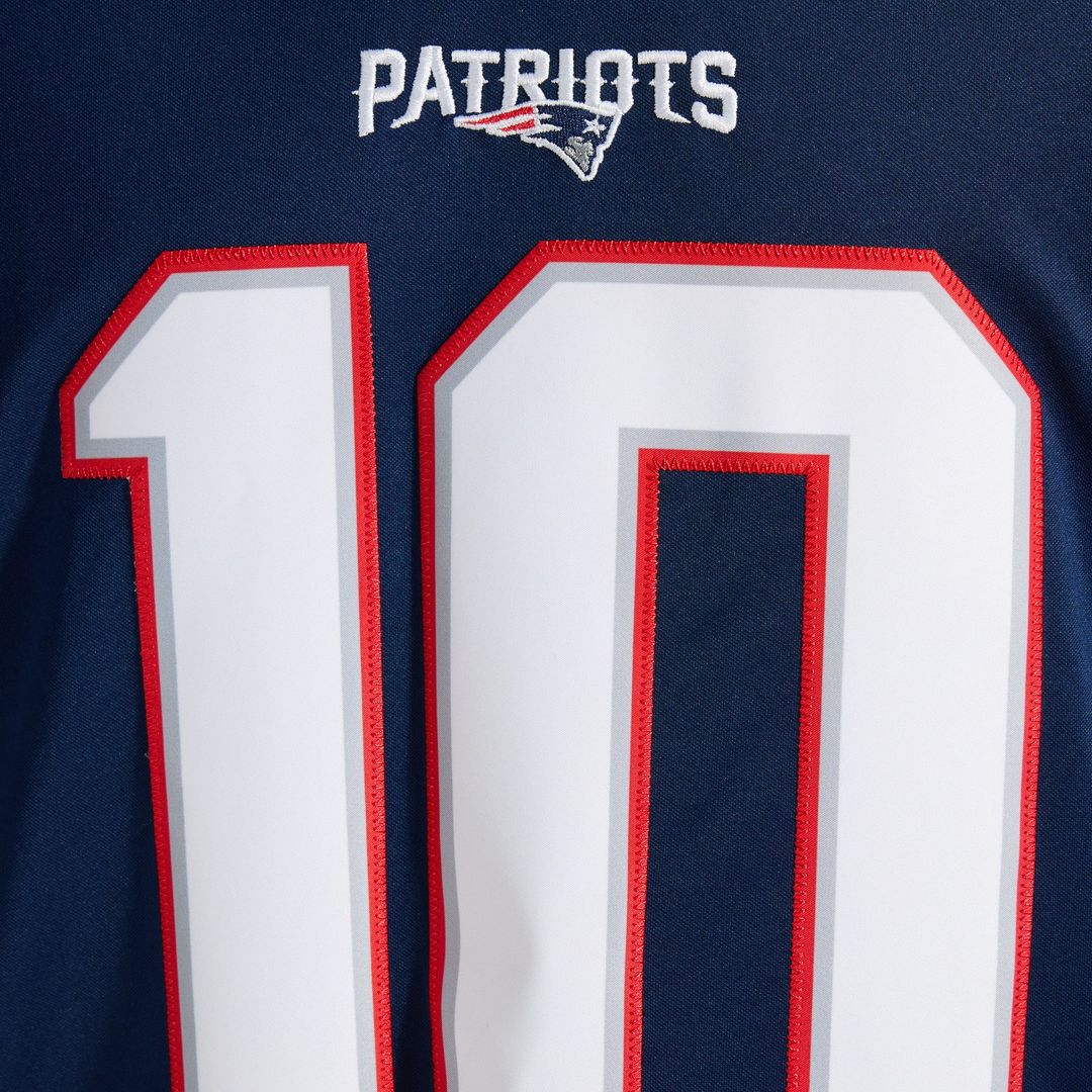 Drake Maye New England Patriots Navy Team Vapor F.U.S.E. Stitched Limited Jersey