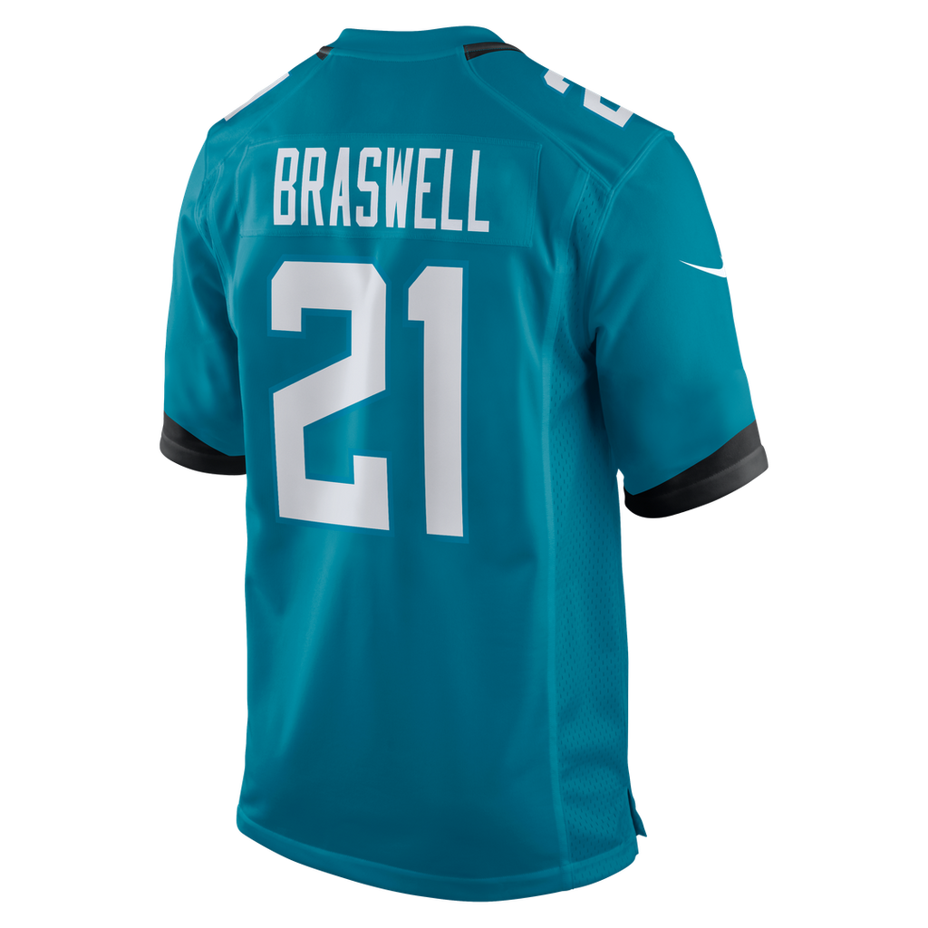 Christian Braswell Jacksonville Jaguars Teal Team Game Jersey