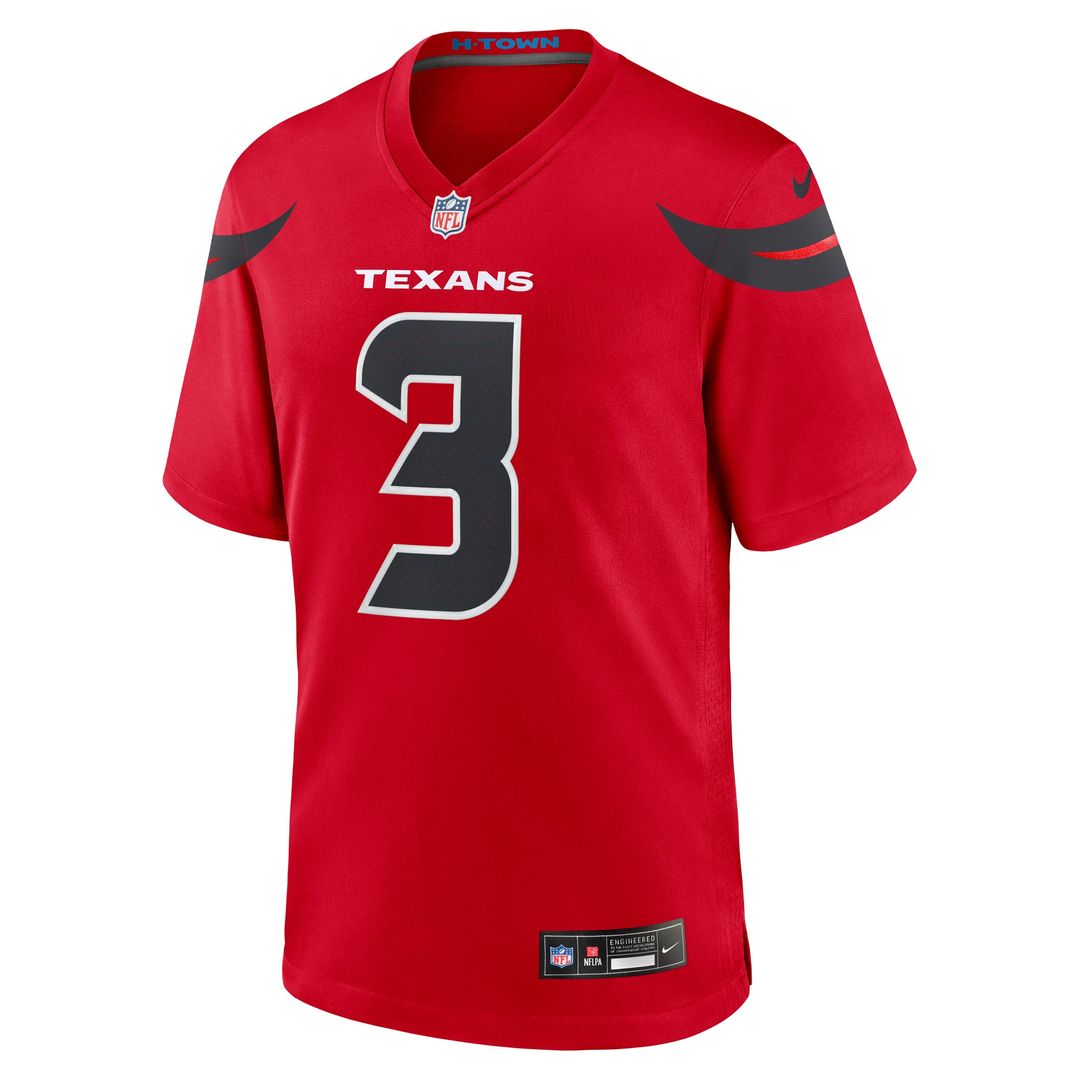 Tank Dell Houston Texans Red Alternate Game Jersey