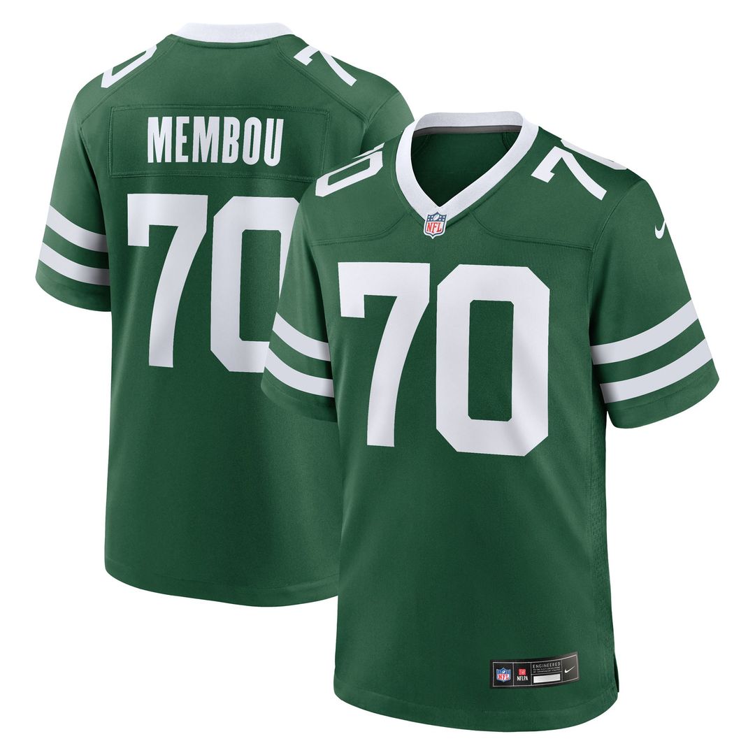 Armand Membou New York Jets Green Team Game Jersey
