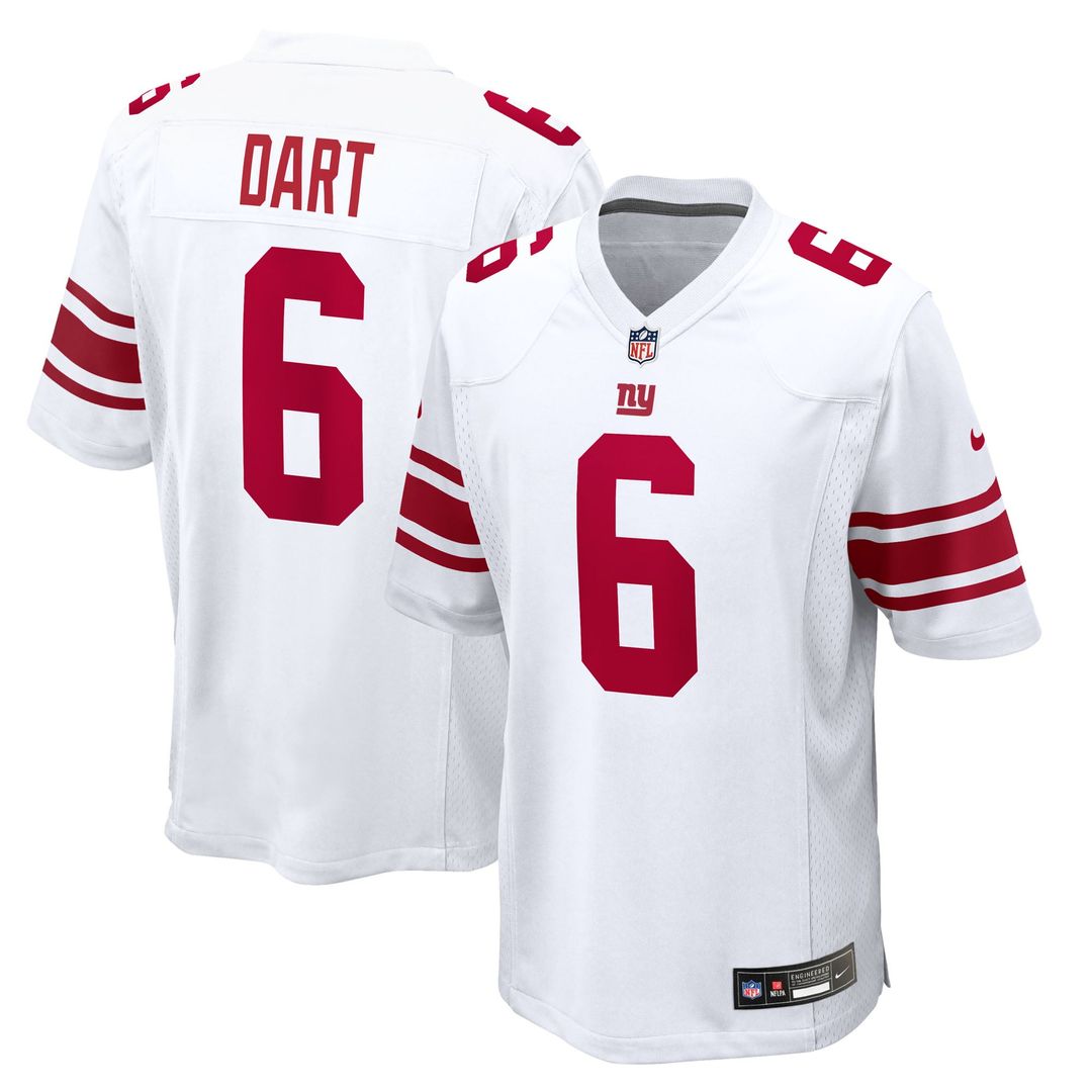 Jaxson Dart New York Giants Red Alternate Century Red Game Jersey