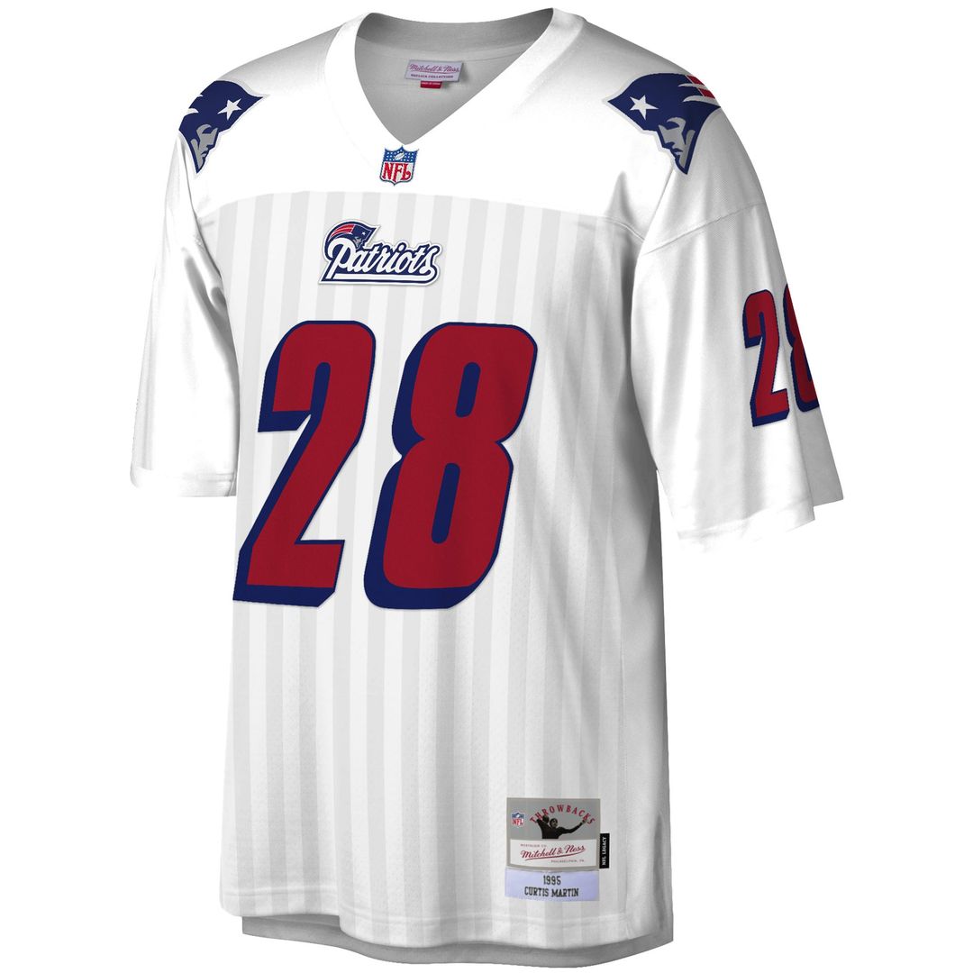 Curtis Martin New England Patriots White Legacy Replica Jersey
