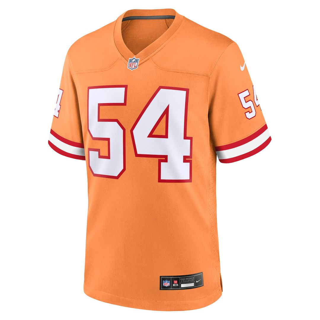 Lavonte David Tampa Bay Buccaneers Orange Throwback Game Jersey