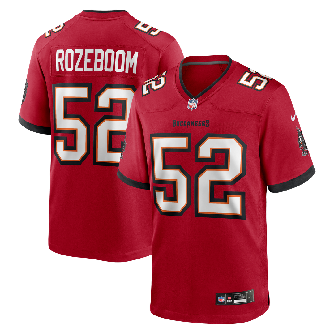 Christian Rozeboom Tampa Bay Buccaneers Red Team Game Jersey
