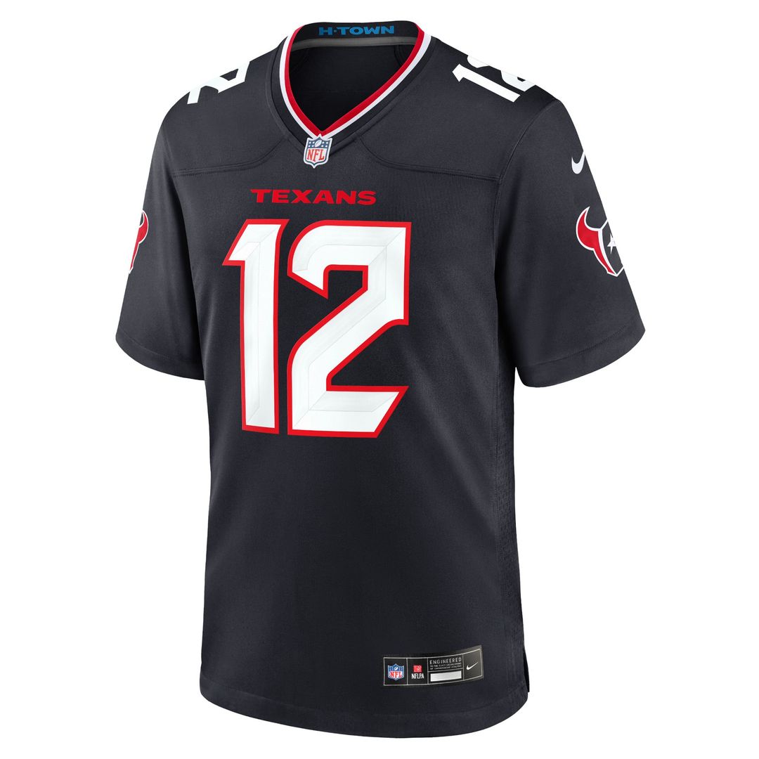 Nico Collins Houston Texans Navy Game Jersey
