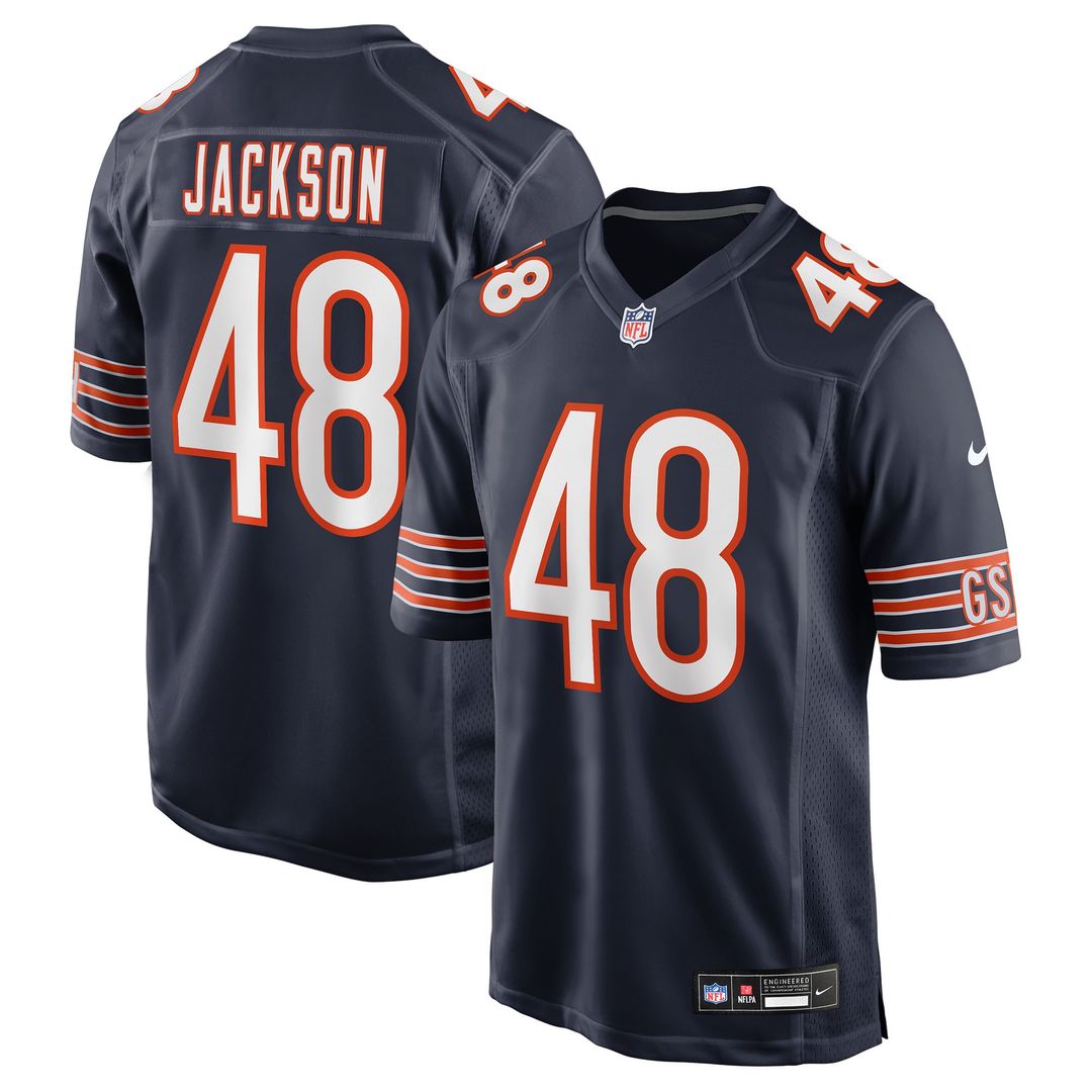 D'Marco Jackson Chicago Bears Navy Team Game Jersey