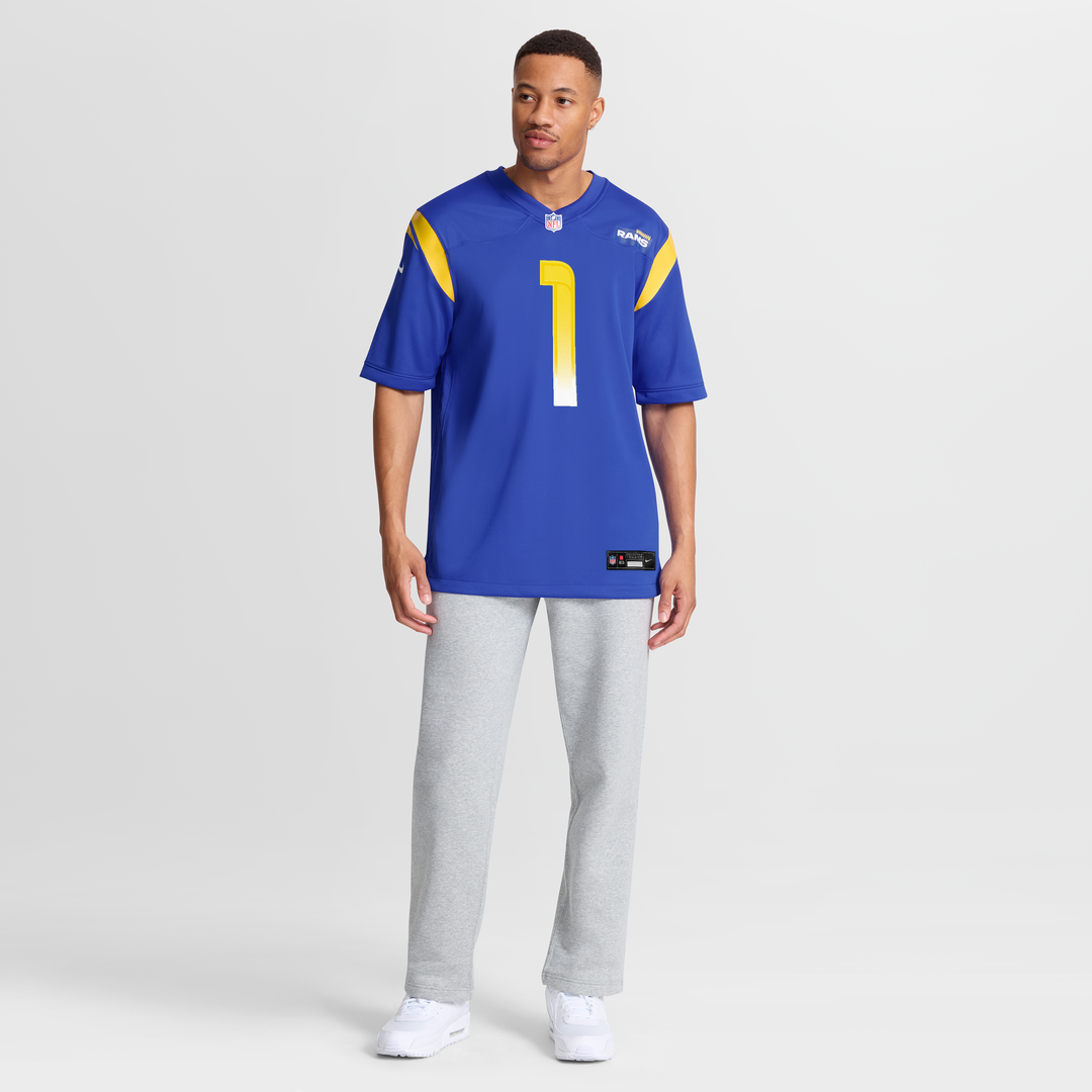Los Angeles Rams Number 1 Dad Royal Game Jersey
