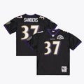 Deion Sanders Baltimore Ravens Black 2005 Authentic Throwback Jersey