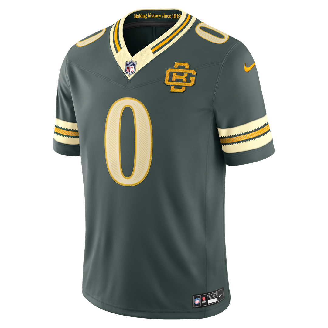 Matthew Golden Green Bay Packers Green 2026 Rivalries Collection Stitched Limited Jersey