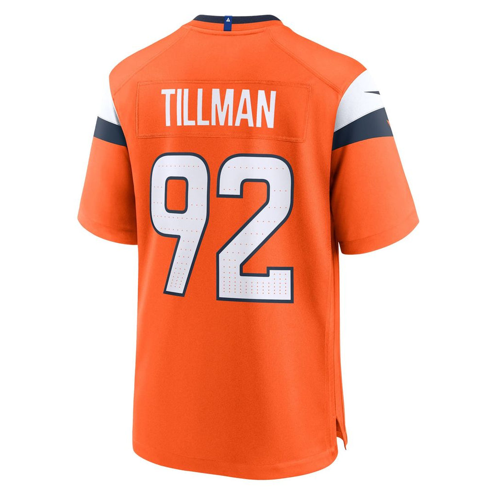 Dondrea Tillman Denver Broncos Orange Team Game Jersey