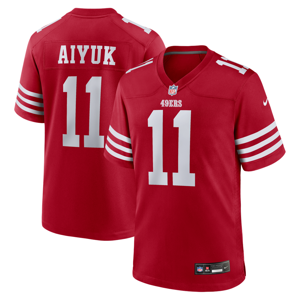 Brandon Aiyuk San Francisco 49ers Scarlet Team Player Game Jersey