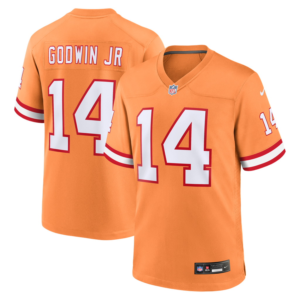 Chris Godwin Jr. Tampa Bay Buccaneers Orange Alternate Game Player Jersey