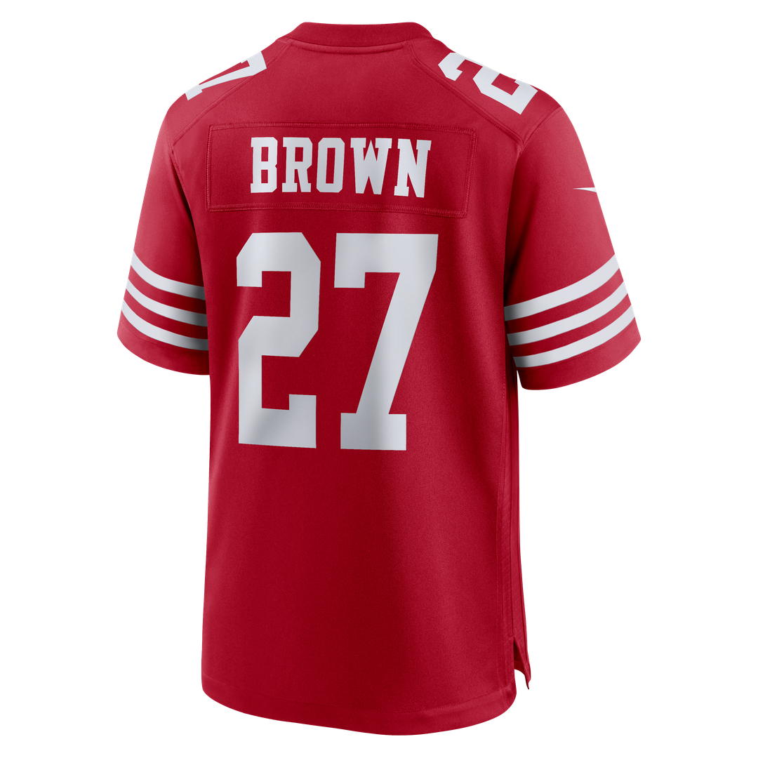Ji'Ayir Brown San Francisco 49ers Scarlet Team Game Jersey