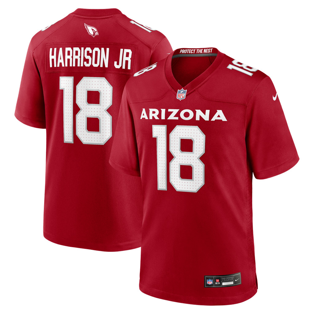 Marvin Harrison Jr. Arizona Cardinals Cardinal Player Game Jersey