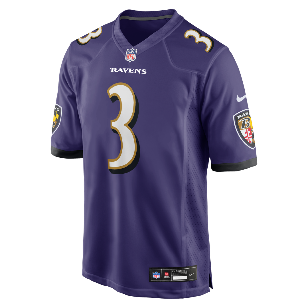 Chidobe Awuzie Baltimore Ravens Purple Team Game Jersey