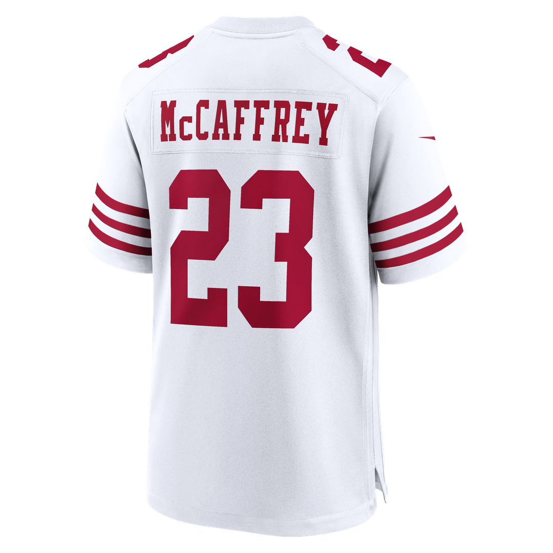 Christian McCaffrey San Francisco 49ers White 80th Anniversary Game Jersey