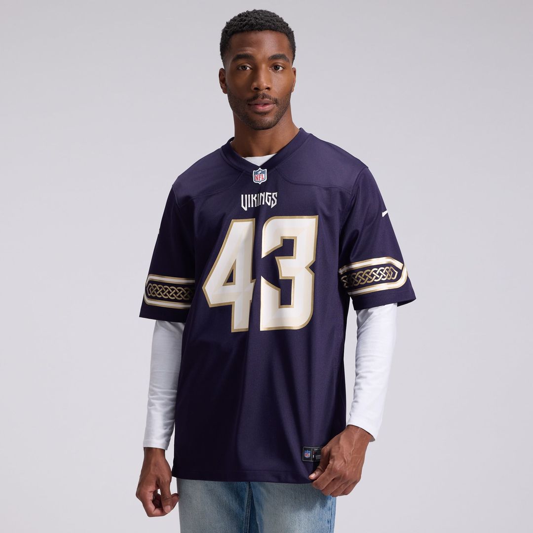 Andrew Van Ginkel Minnesota Vikings Purple 2026 Rivalries Collection Game Jersey