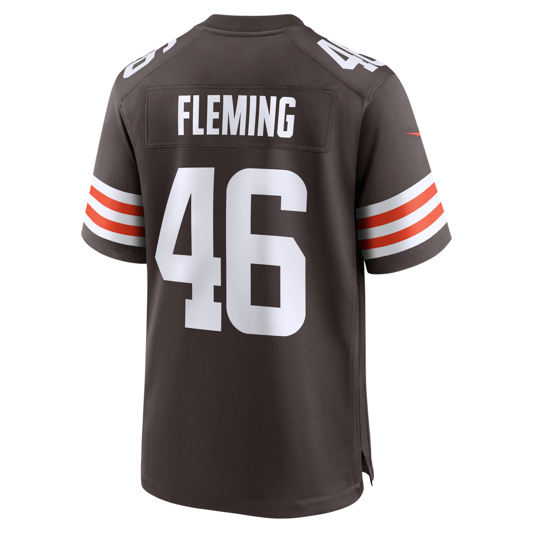 Don Fleming Cleveland Browns Brown Retired Player Jersey