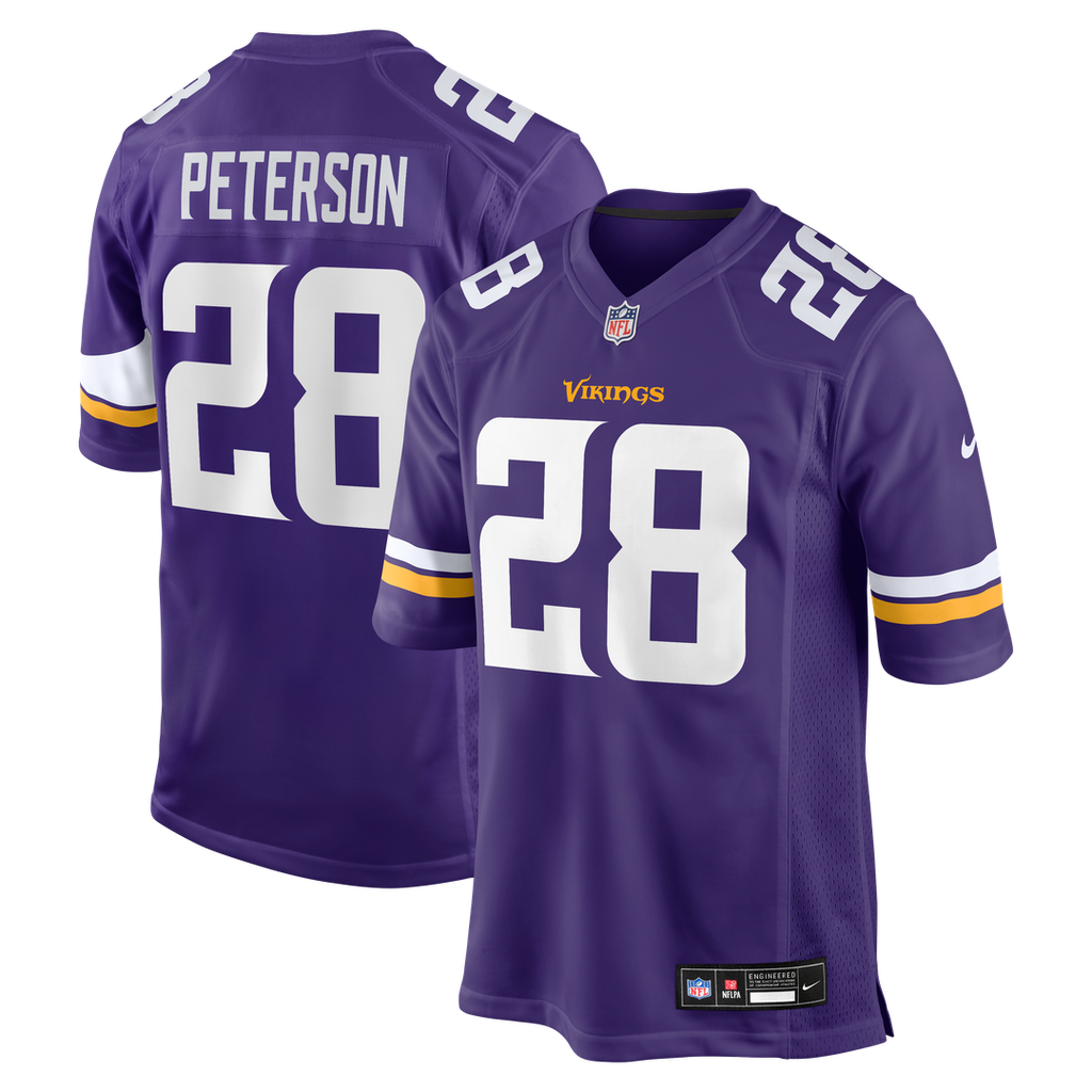 Adrian Peterson Minnesota Vikings Purple Team Retired Game Jersey