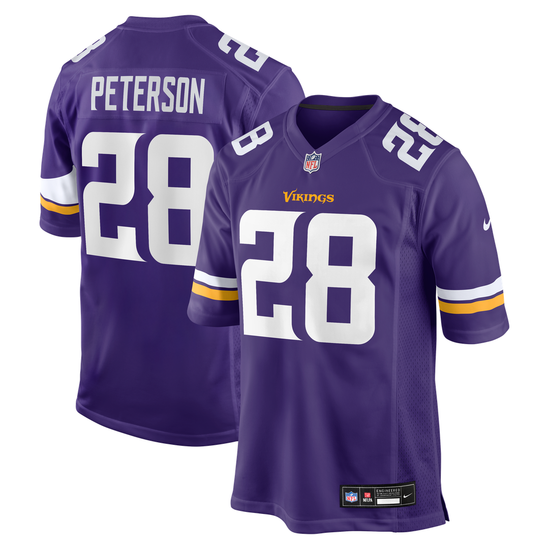 Adrian Peterson Minnesota Vikings Purple Team Retired Game Jersey