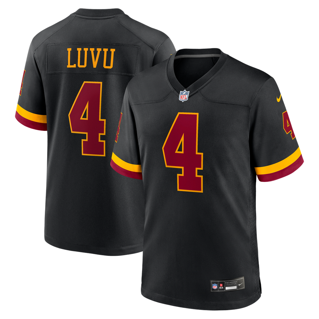 Frankie Luvu Washington Commanders Black Hail Raiser Alternate Game Jersey