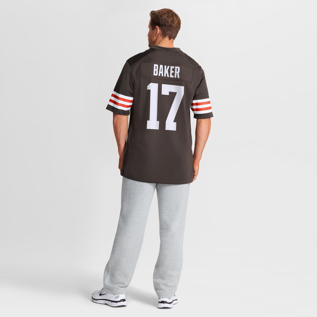 Jerome Baker Cleveland Browns Brown Team Game Jersey